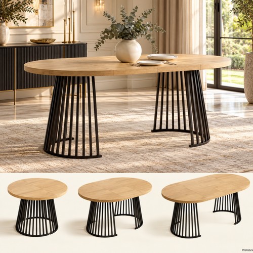 Extendable round dining table - dining,