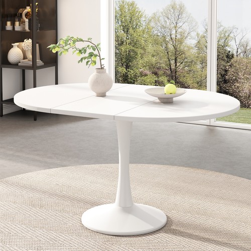 Extendable round oval dining - round/oval,