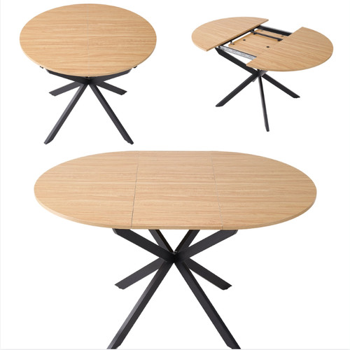 Round oval extending dining - round,