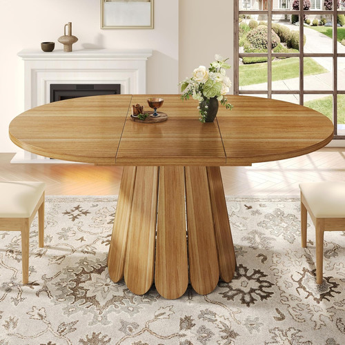 Dining table extendable wooden - table,