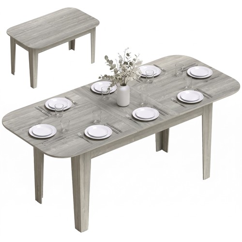 Homcom extendable oval - homcom, dining