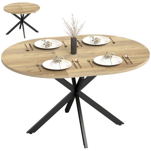 Homcom extendable dining - homcom, table