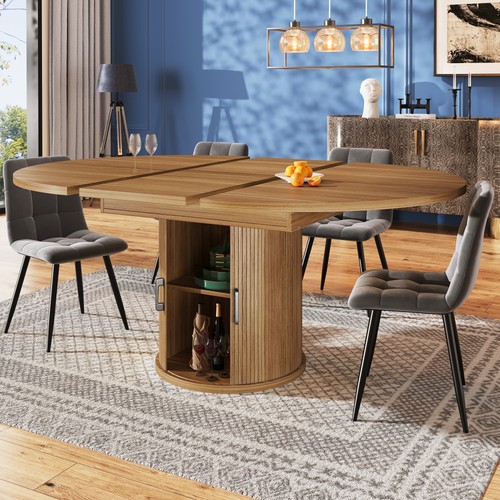 Extendable round dining - extendable, table