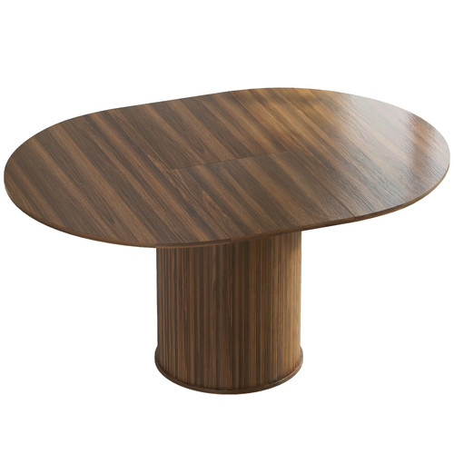 Extendable dining table round - extendable,