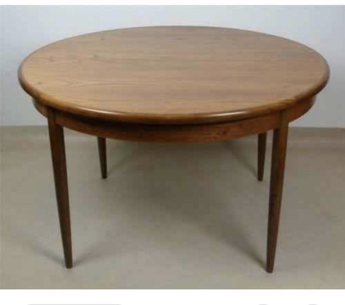 Vintage plan round - round, teak
