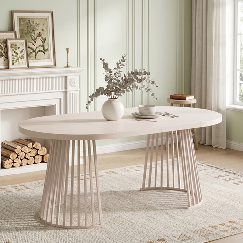 Extendable round dining table - extendable,