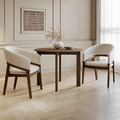Small round walnut - walnut, leaf