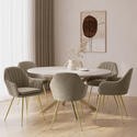 Large round oval white - oval,