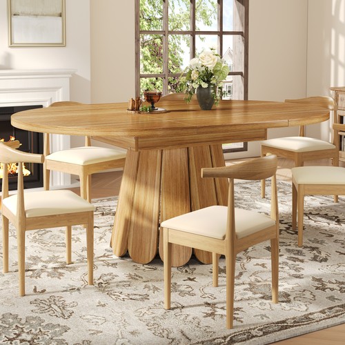 Extendable dining table wooden - table,