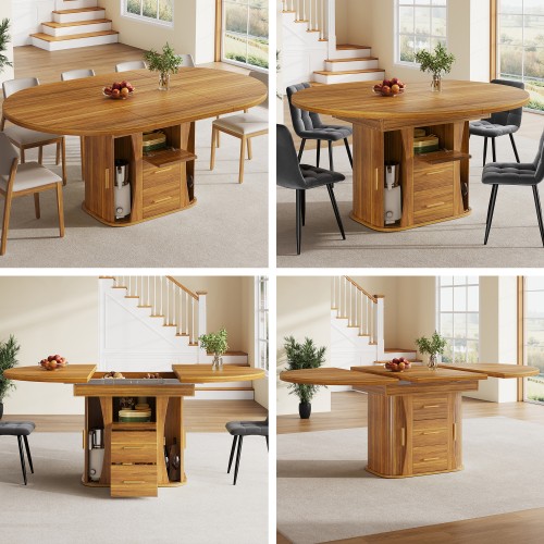 Extendable dining table - extendable,